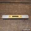 Vintage Machinists 4 ½” Cast Steel & Brass Spirit Level - Good Condition