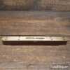 Vintage 8” Rosewood Brass Spirit Level Original Clear Bubble - Good Condition