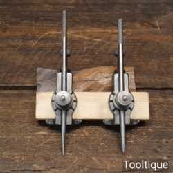 Vintage A. J. Jubb Alloy Bodied Trammel Points - Good Condition