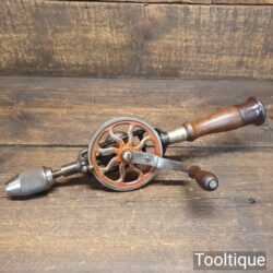 Vintage Millers Falls Co USA No: 2 Single Pinion Egg Beater Hand Drill - Good Condition