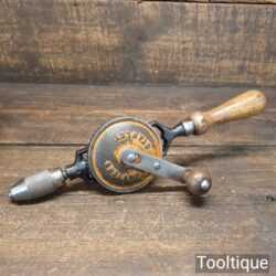 Vintage Stanley No: 805 Single Pinion Egg Beater Hand Drill - Good Condition
