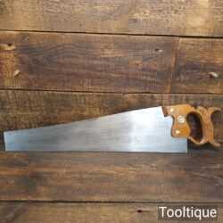 Vintage Undaunted Superior Warranted 20” Cross Cut Panel Handsaw - Sharpened