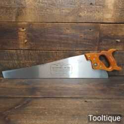 Vintage Tyzack & Turner Nonpareil 24” Cross Cut Panel Handsaw - Sharpened Refurbished