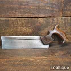 Antique W. Marples & Sons 10” Steel Back Dovetail Saw 14 TPI - Sharpened Refurbished