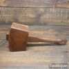 Vintage Carpenters Beechwood Mallet With 5 ½” x 3 ¼” Head - Good Condition