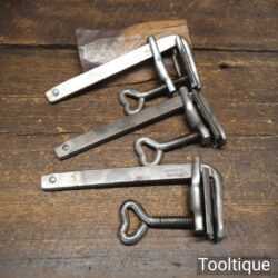 3 No: Vintage Small German F Type Clamps - Good Condition