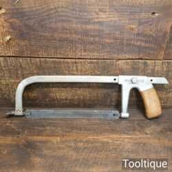 Vintage The Ding Dong Framed Hacksaw Double Sided Blade - Good Condition