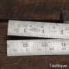 Crisp Vintage 2ft Rabone Chesterman No: 1129 Imperial Folding Spring Steel Rule