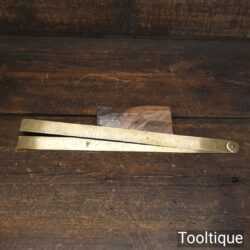 Vintage Rabone of Birmingham 2ft Brass Folding Rule - Good Condition