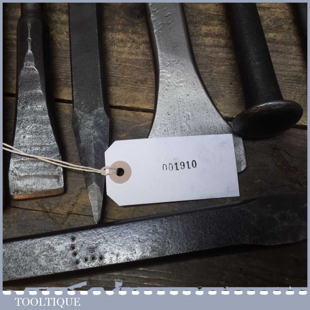 Vintage Selection Of Stone Masons Chisels And Hammers Tooltique