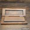 Vintage Boxed 8” x 2” Combination India Med & Fine Grade Oil Stone - Lapped Flat