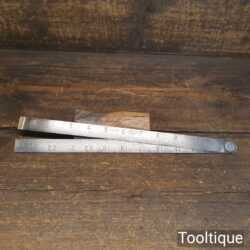 Vintage 2 ft Imperial Rabone No: 1638 Spring Steel Folding Rule - Good Condition