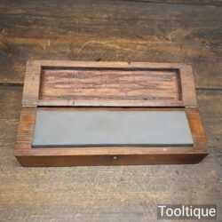 Vintage Boxed Combination Carborundum Oil Stone - Lapped Flat