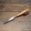 Vintage J. Howarth 13/16” Wide Gouge Chisel Boxwood Handle - Good Condition