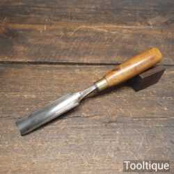 Vintage J. Howarth 13/16” Wide Gouge Chisel Boxwood Handle - Good Condition
