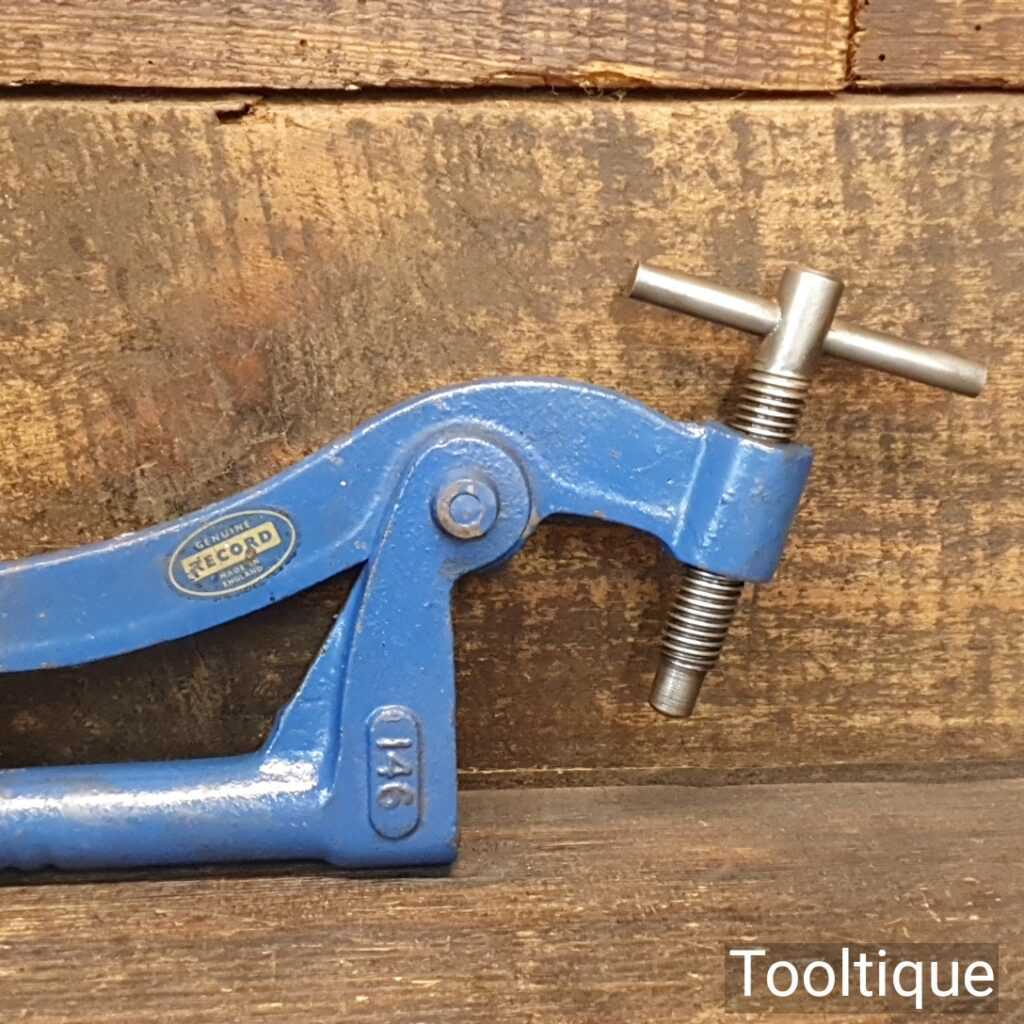 Vintage Record No 146 Bench Holdfast Clamp 7/8” Stem Good Condition