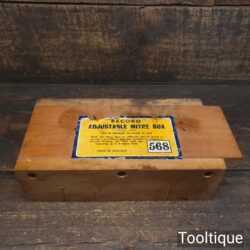 Vintage Record Adjustable Mitre Box Made in England - Good Condition