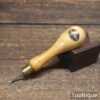 Vintage 5” Marples Awl With Boxwood Handle - Good Clear Decal