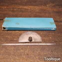 Vintage Boxed Moore & Wright No: 44 Cast Steel Depth Gauge - Good Condition