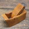 Scarce Luthiers Miniature Boxwood 3” Wooden Plane - Brass Sloped Front