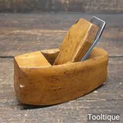 Scarce Luthiers Miniature 4 ½” Boxwood Compass Plane - Good Condition