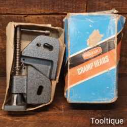 Vintage Boxed Pair Of Paramo Original Cramp Heads - Good Condition