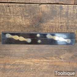 Vintage Ebony and Brass 12” Parallel Rule - Good Condition