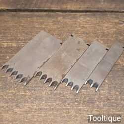 Unused Vintage Set of 4 Record Special Reeding Cutters 1⅝” 1⁵⁄₁₆” 1” ¹¹⁄₁₆”