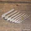 Unused Vintage Record Set of 8 Special Fluting Cutters ¾” - ³⁄₁₆” - Good Condition