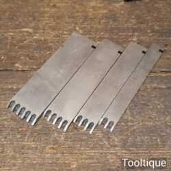 Unused Vintage Record Set of 4 Reading Cutters 1” ³⁄₁₆” ⅝” ⁷⁄₁₆” - Good Condition