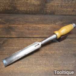 Vintage Heavy Duty Marples Socketed In-Cannel Gouge Paring Chisel - Sharpened Honed