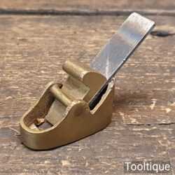 Vintage 1 ½” Gun Metal Luthiers Violin Maker’s Plane ⁹⁄₁₆” Toothing Iron