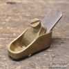 Vintage 1 ½” Brass Luthiers Violin Maker’s Plane With ½” Iron