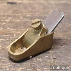 Vintage 1 ½” Brass Luthiers Violin Maker’s Plane With ½” Iron