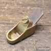 Vintage 1 ½” Brass Luthiers Violin Maker’s Plane With ½” Iron