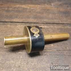 Vintage Brass Stemmed Ebony Mortise Gauge Screw Adjuster - Good Condition