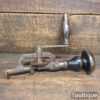 Rare Antique Early 19th C French 11” Single Pinion Egg Beater Hand Drill