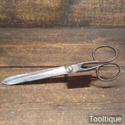 Vintage George Wostenholm Sheffield 10” Paper Scissors- Sharpened