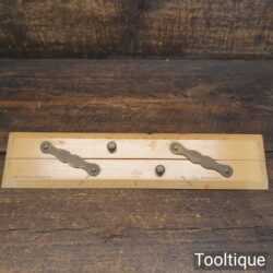 Vintage Capt Fields Boxwood Brass 12” Parallel Rule - Broad Arrow 1953