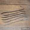 Vintage Set Of 6 Cast Steel Riffler Files - Good Condition