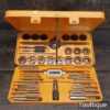 Vintage Boxed Set 40PC Metric & AF Tap and Die Set Tungsten Steel
