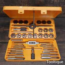 Vintage Boxed Set 40PC Metric & AF Tap and Die Set Tungsten Steel