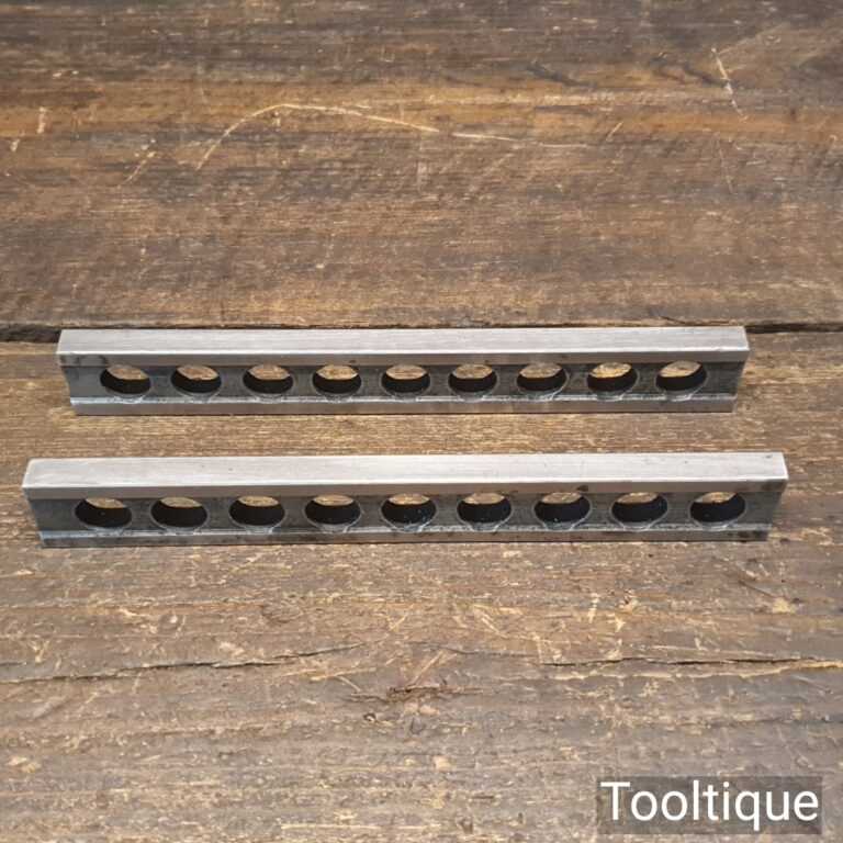 Vintage Engineer’s 7” Cast Steel Parallel Bars Good Condition Tooltique