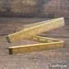 Vintage 24” Rabone Chesterman No: 1380 Boxwood Brass Folding Rule