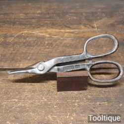 Vintage 7” Tin Snips Made In U.S.A - Sharpened Ready For Use