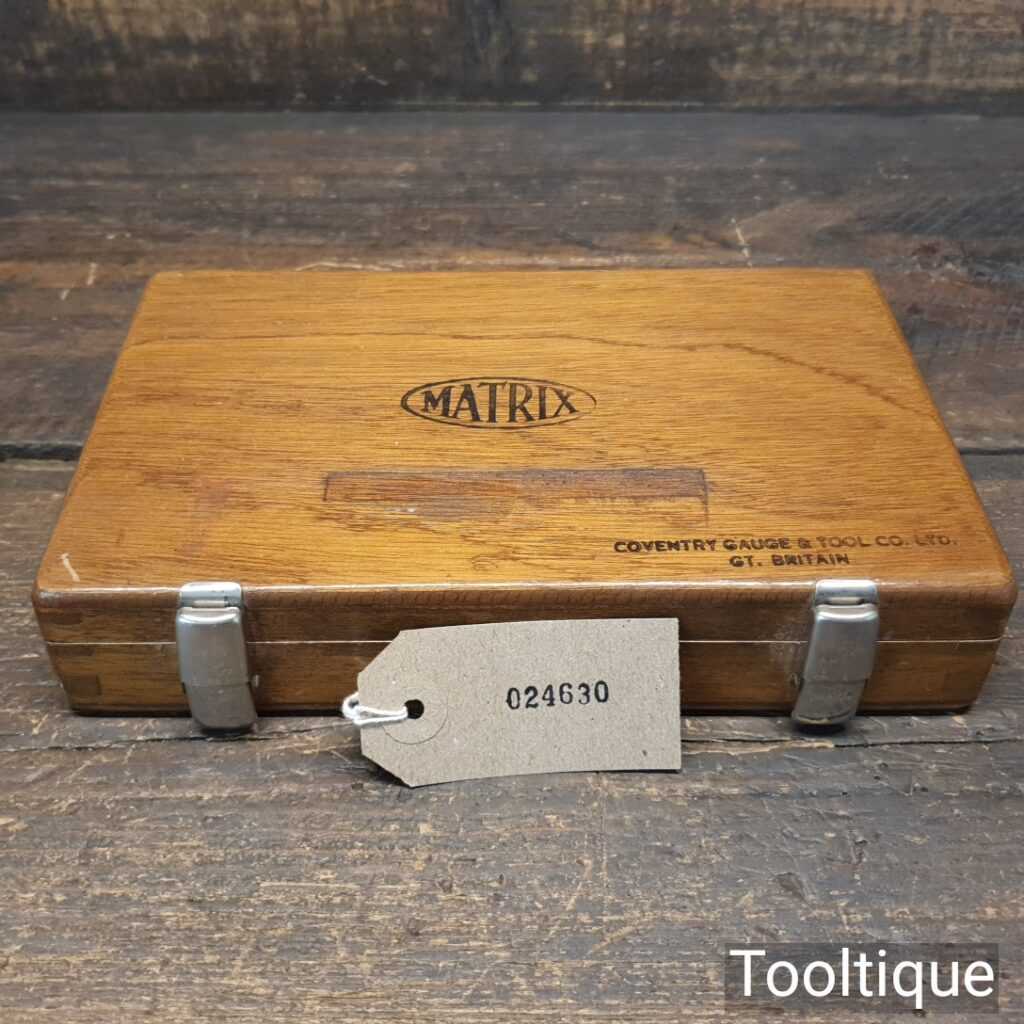 Vintage Matrix Engineering Slip Gauge Set Coventry Gauge & Tool