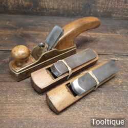 Vintage Pattern Makers Plane With 3 No: Interchangeable Soles