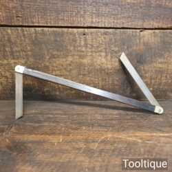 Vintage 12” Boat Builders Shipwrights Rosewood Brass Double Folding Bevel