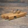 Vintage Set of 3 Pattern Makers Small Beechwood Hollowing Planes