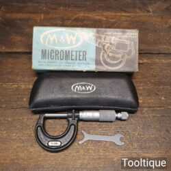 Vintage Boxed Moore & Wright No 965 Micrometer - Good Condition